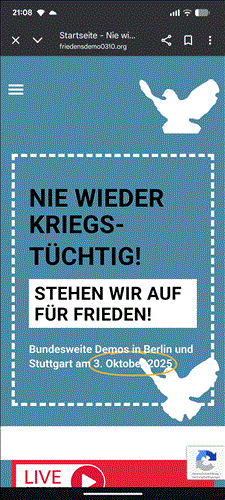 Die Vernunft muss siegen - nie wieder kriegstüchtig 
